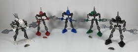Lego Bionicle Rahkshi Lot of 5 Complete Sets +4 Kraatas -No Manual /No Canister-