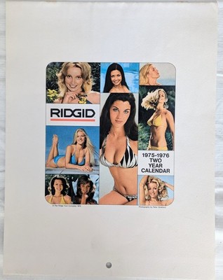 Vintage Ridgid Tool Pin-Up Calendar 1975 through 1998 Individual You Pick Rigid