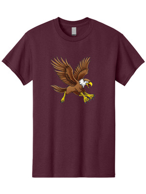 Eagle-Clipart Mens Graphic Tee, 100% Cotton, Casual Summer Wear