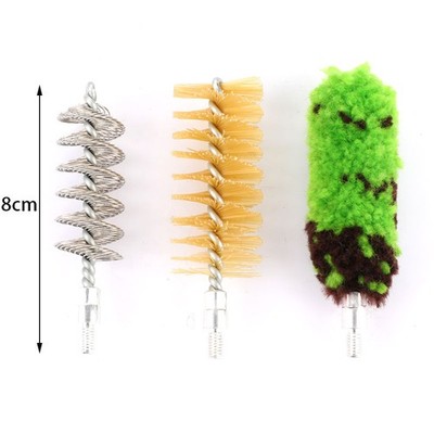 3Pcs Rod Brush Cleaning Kit Aluminum For 12 GA Gauge Gun Hunting Shotgun R B-YH