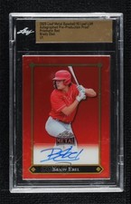 2025 Leaf Metal Pre-Production Proof Red Prismatic 1/1 Brady Ebel Auto 13u1