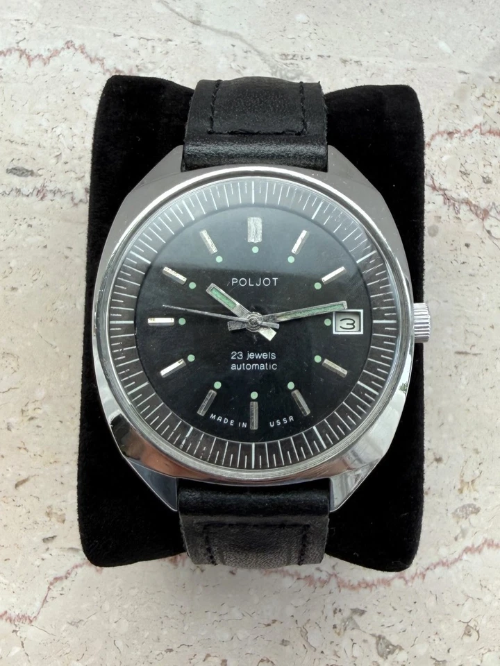 Eine Poljot Uhr "Aeroflot", selten, Edelstahl, Automatik, UdSSR - Bild 2 von 4