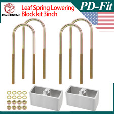 3aluminum Drop With U-bolts Hardware Leaf Spring Lowering Block Kit Universal 3aluminum Drop With U-bolts Hardware Leaf Spring Lowering Block Kit Universal