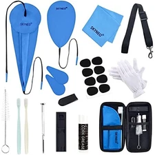  Saxophone Cleaning kit, Clarinet Cleaning Kit with Maintenance Kit,Cork blue