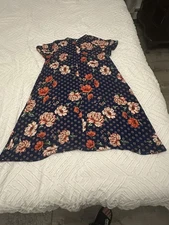 Xhilaration Women Black With Flowers Size L Never Worn