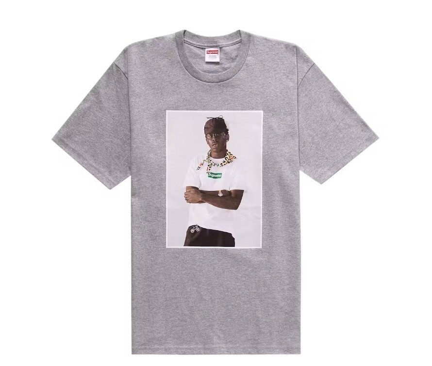 Supreme Tyler The Creator Photo Tee XL Heather Grey Graphic T-Shirt Mens New