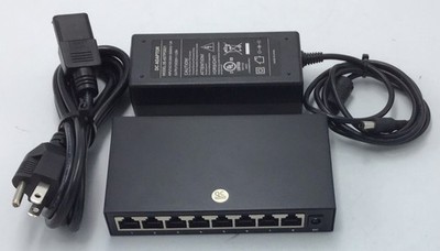 W Box OE-8P65W4POE 8-Port Fast Ethernet PoE Switch with Power Supply.