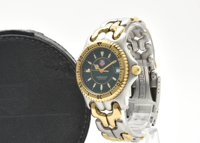 Vintage [Near MINT w/Box] Tag Heuer Professional WG1126 SEL Green