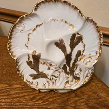 Antique Charles Field Haviland Limoges Oyster Plate - 1882-1890