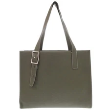 AUTHENTIC BONAVENTURA BBTO1-OL Nicolas Tote Bag olive Leather