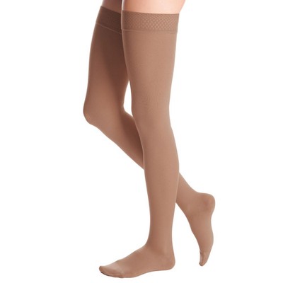 Mediven Duomed Advantage Soft Opaque Thigh Highs w/Beaded Band 30-40 mmHg