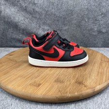 Nike Play Low Shoes Toddler 8C DV5458-600 Hook Loop Strap Kids Sneakers