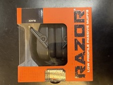 Walkers Razor Low Profile Passive Muffs Black GSM Outdoors