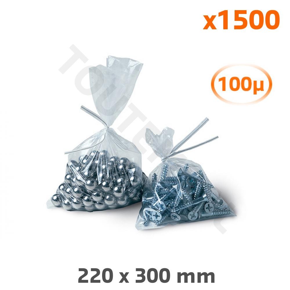 Sachet plastique thermosoudable anti déchirure 220x300 pour objets lourds