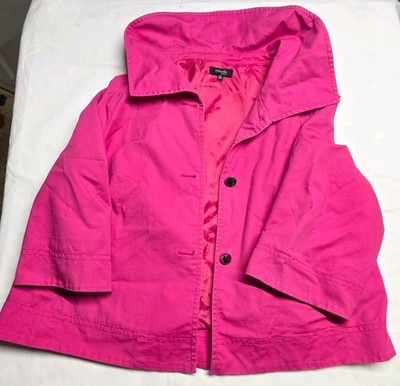 Rafaella Women's 2X Long Sleeve Button-Down Top V-Neck Light Pink