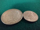 1921D Morgan &1979 Susan B Anthony Silver Dollars 2 Coin Lot  Unc See Pictures