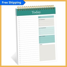Undated To Do List Notepad - 52 Sheet Daily Planner, 6.5" x 9.8" Organizer
