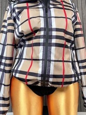 Check Salcombe Hooded Jacket Beige & Black