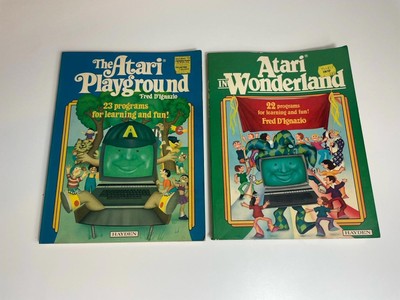 Atari In Wonderland & The Atari Playground Books By Fred D Ignazio RARE! Hayden