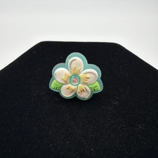 Jibbitz Crocs Shoe Charms Women Green Flower 1 Piece Used . 87