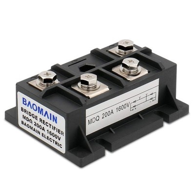 MDQ 200A 1600V Single Phase Diode Bridge Rectifier, Full Wave Rectification M...