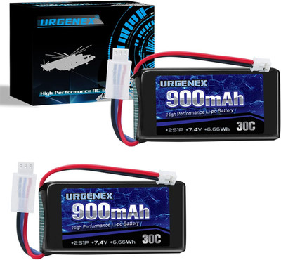 SCX24 Lipo 7.4V Lipos 2S 30C 900Mah Rechargeable Lipo with PH2.0 Plug Compatible