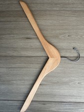 Natural Wooden Hanger Metal Top 40 Pack