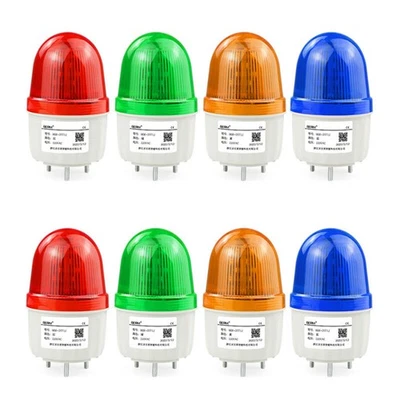 LED Blinkleuchte Warnlicht Blitzleuchte Rundumleuchte Buzzer -Rot Blau Grün Gelb - Bild 1 von 4