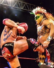 Psycho Clown El Hijo del Fantasma Signed 11x14 Photo BAS COA NXT Lucha Libre AAA