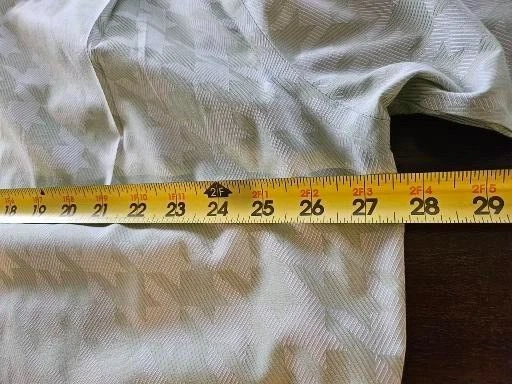 Camisa Paul Fredrick Para Hombre Sin Planchar 2 Capas Algodón 17 1/2 x 33 Verde Claro Geométrico Foto 4 de 4