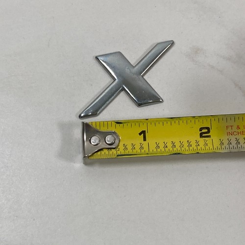 1995-2001 Ford Explorer Sport Emblem Logo Letter 'X' Rear Tailgate Trunk Chrome - Picture 2 of 9