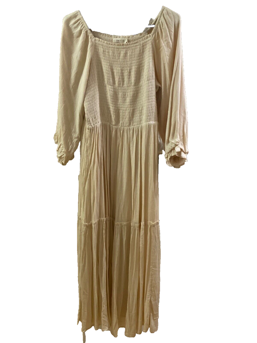 chinese dress ladies The Inspiration Cream Floral Maxi Dress – Shop the Mint