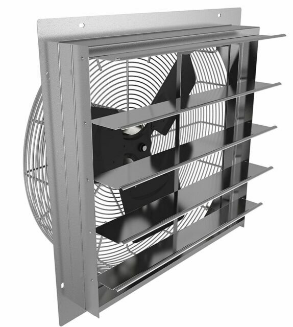 chettt　室外機 Shutter Mount Exhaust Fan 10in HVAC Vent 120v Speed Control