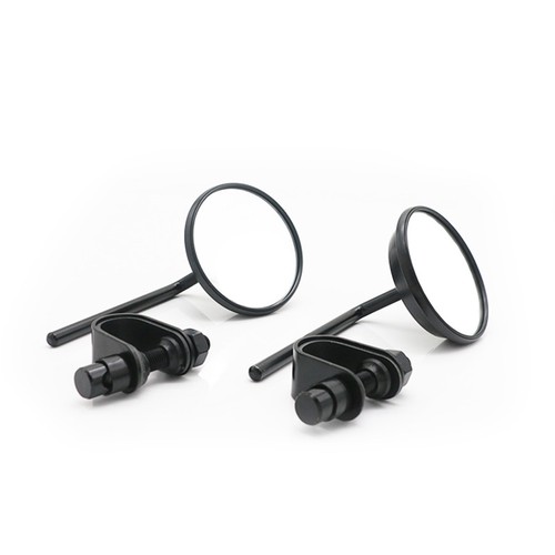 Round 7/8"-1" Handlebar Rear View Side Caliper Mirror For Cafe Racer Dyna 1200 - Picture 8 of 9
