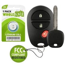 Replacement For 2011 2012 2013 2014 2015 Toyota Tacoma Key + Fob Remote