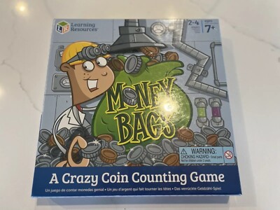 Brand New & Sealed : Learning Resources Money Bags A Crazy Coin Counting Game