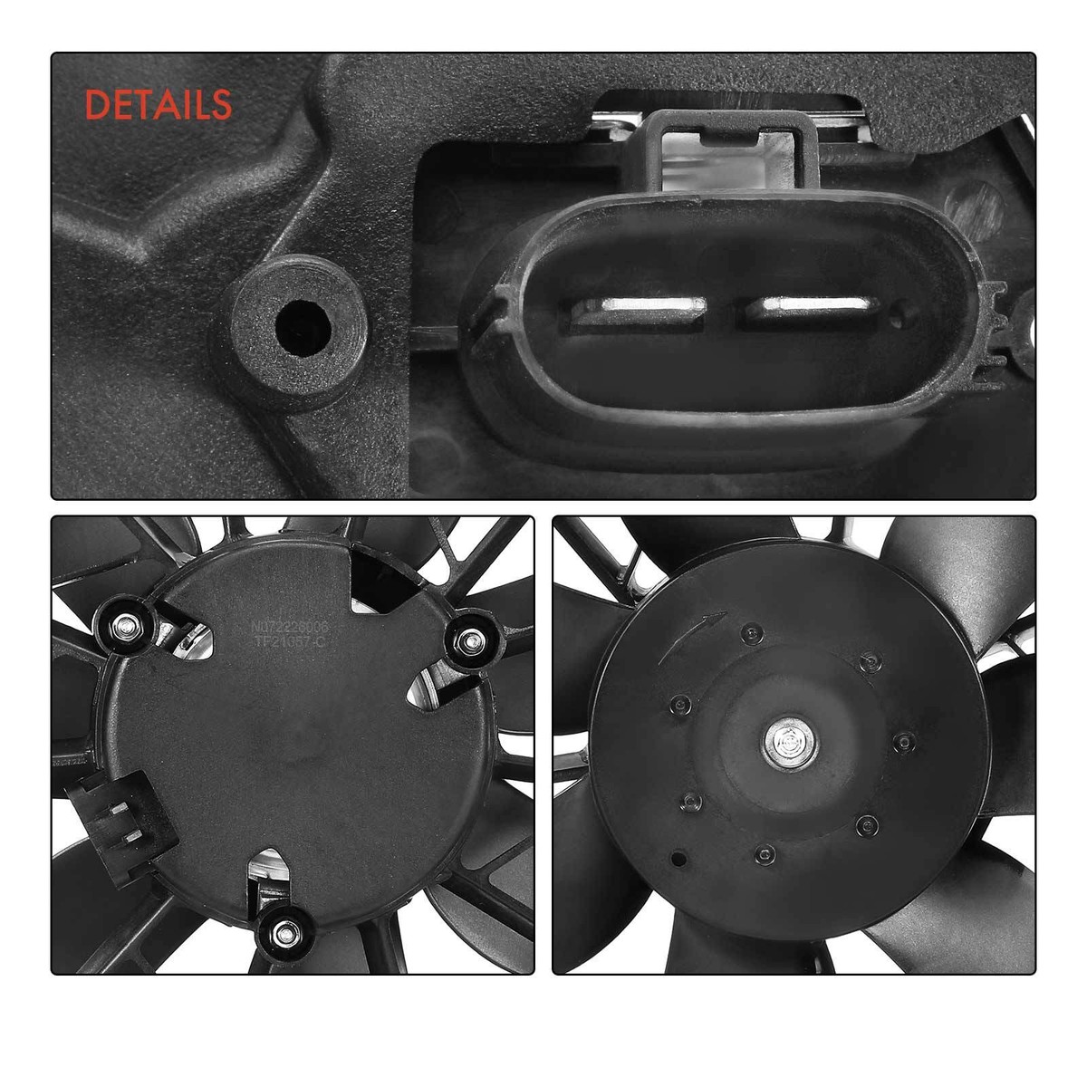 TRQ Radiator Cooling Fan Assembly Compatible With 2006-2008