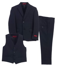 Boy's Formal 3 Piece Suit Set, Navy, Size 6 Gioberti Boy's Formal 6