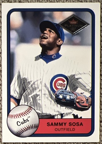 Sammy Sosa 2001 Fleer Platinum Parallel #’D /201 #389 Chicago Cubs ESE - 第 1/2 張圖片