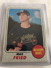 2017 Topps Heritage Max Fried /25! Grey Prospect Braves Yankees Rare