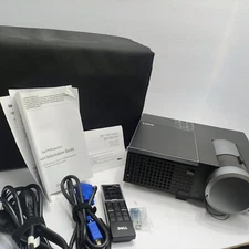 Dell 4210X 3500 Lumens DLP Front Pro Projector 55 Lamp Hours w/case & remote
