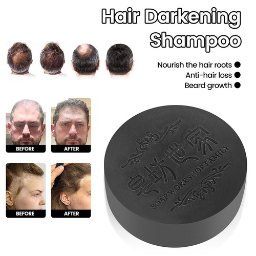 Grey Bar Shampoo Natural Polygonum Essence Hair Darkening Shampoo US