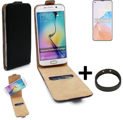 360° Schutz Hülle für Cubot X30 + Bumper Flip Case Universal schwarz Kunstled