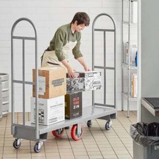 Heavy-Duty 16" x 63" Steel Dolly U-Boat Utility Push Cart Platform Hand Truck   