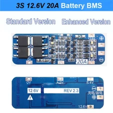 3S 12.6V 20A 18650 BMS Charger Li-ion Lithium Battery Protection Board