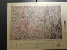 1944 US Army Aeronautic Topo Karte Lyon Frankreich 1: 250,000 Gsgs 2738
