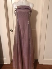Womens Blush Champagne Pink Debut Dress Gown Princess Metallic Gorgeous Size 12