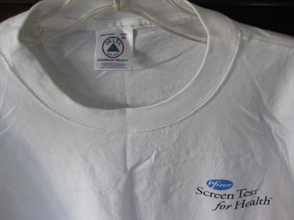 PFIZER T SHIRT SCREEN TEST FOR HEALTH SHIRT CV19 & VIAGRA 100% COTTON XL | eBay PFIZER T SHIRT SCREEN TEST FOR HEALTH SHIRT CV19 & VIAGRA 100% COTTON XL | eBay
