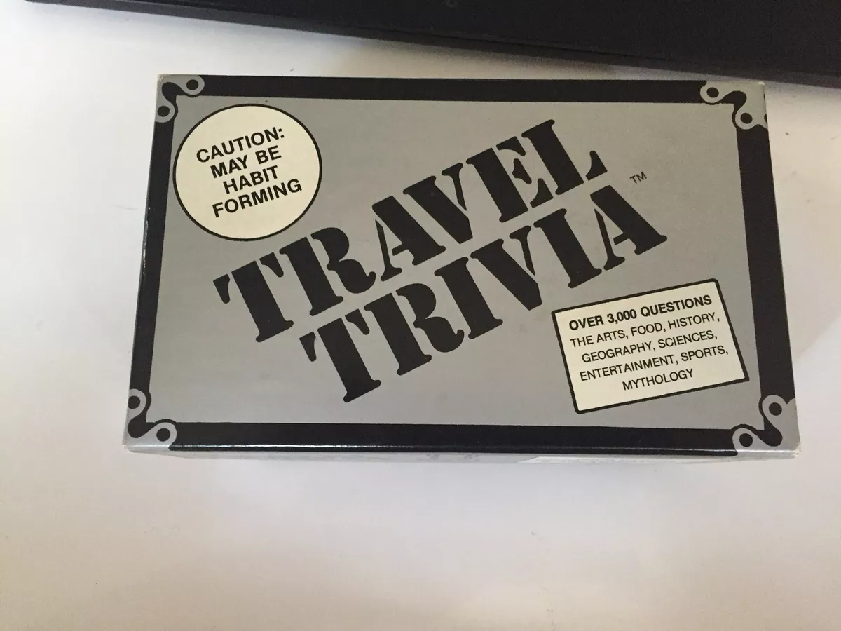 Vintage TRAVEL TRIVIA Game by Whitehall Games World-wide Questions Answers  Quiz