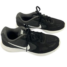 Nike Zapatos Mujer 6.5 Revolution 3 819303-001 Correr Negro Malla Cordones Tenis